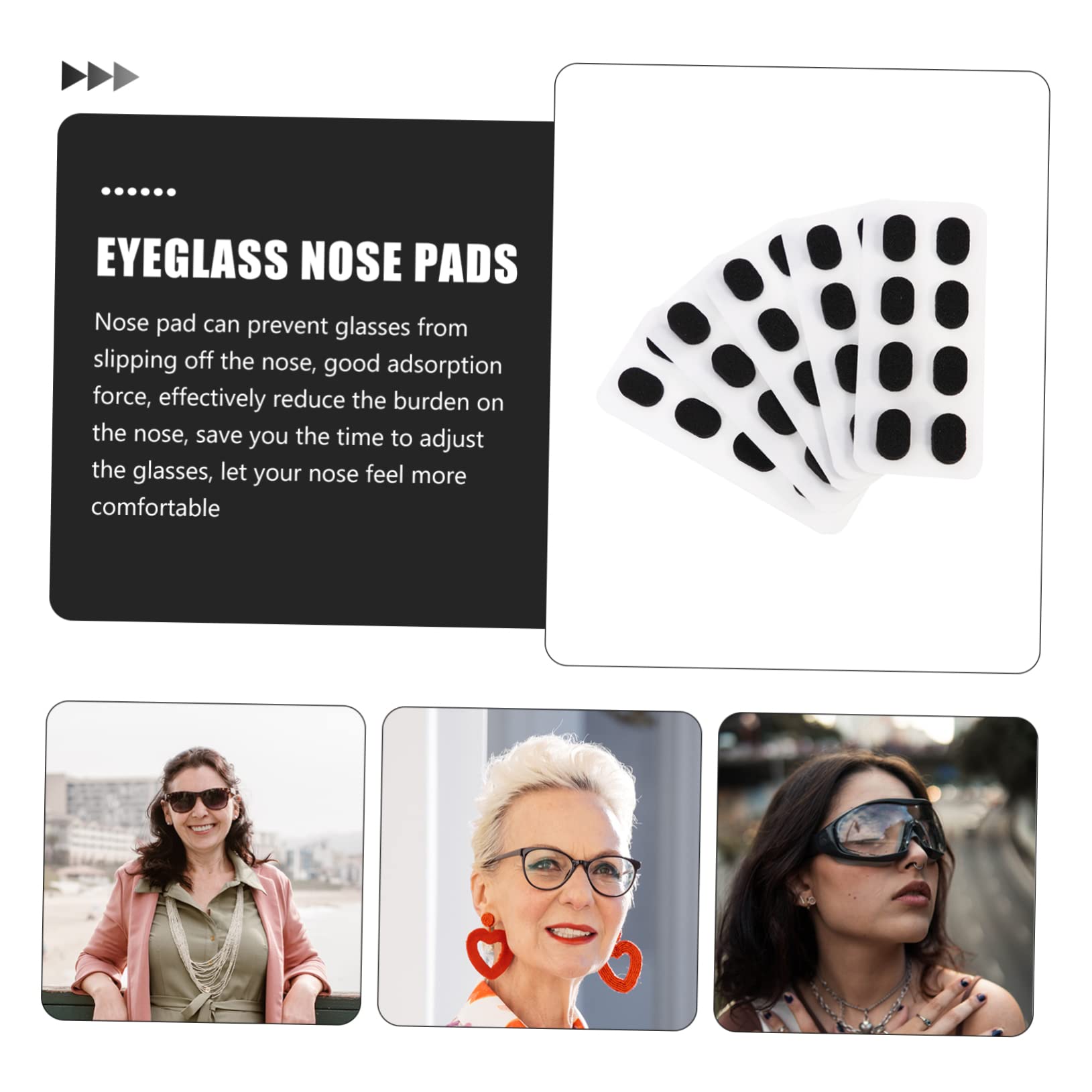 400 Pairs Soft Silicone & EVA Foam Glasses Nose Pads - Universal Eyewear Accessories for Comfort & Repair - Perfect for Reading, Computer Use, and Daily Wear