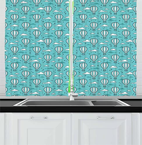 Turquoise and White