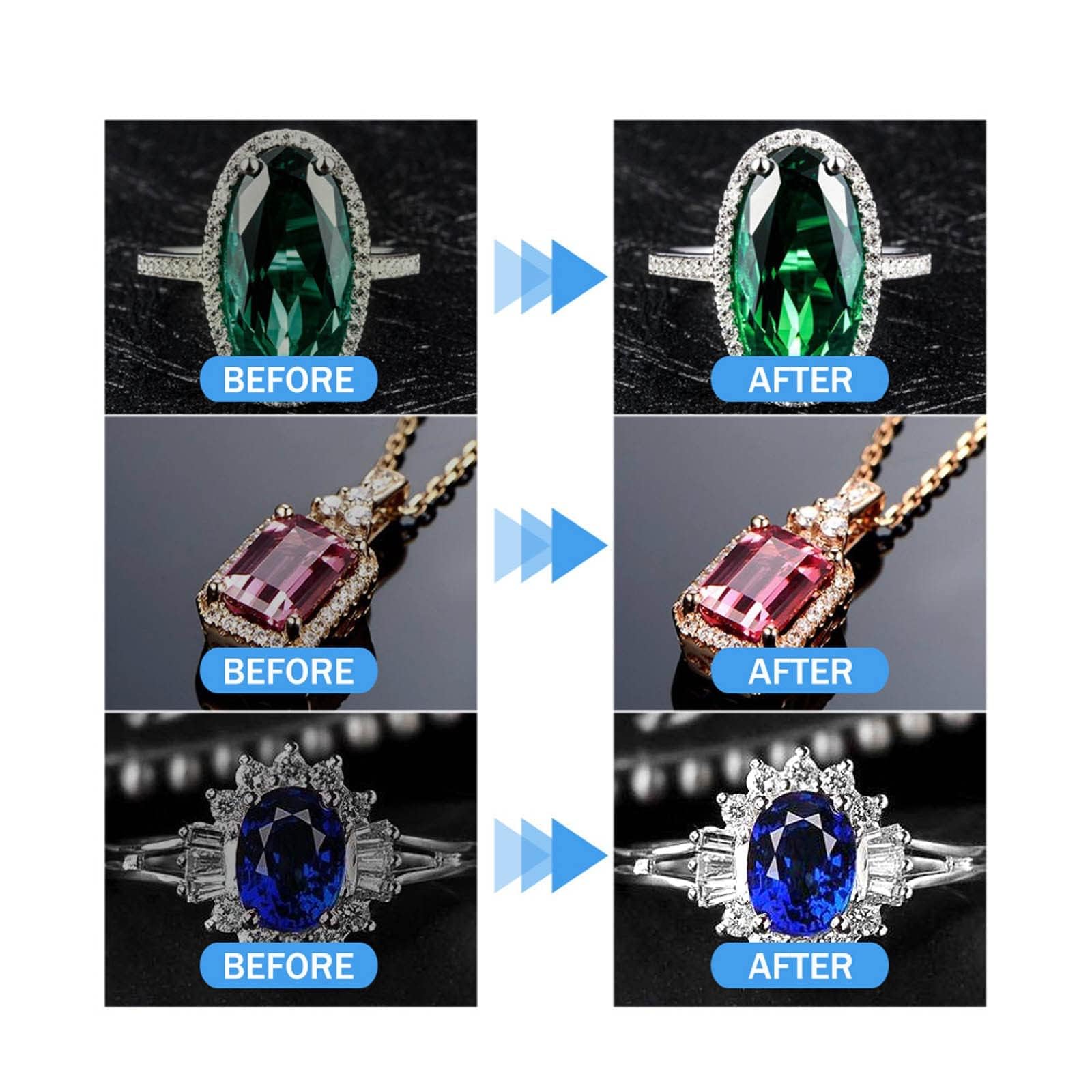 Jewelry Cleaner 03 - Universal Anti Tarnish Cleaning Spray for Gold, Silver & Diamonds | Quick & Effective Jewelry Cleaner Solution | Perfect for Rings, Necklaces & Watches (1PC)