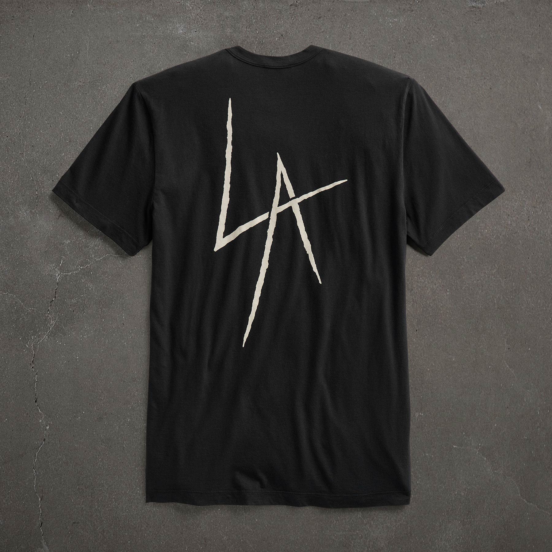 JP x LA Short Sleeve Crew Neck T-Shirt - Black | Casual Streetwear for Men & Women | Perfect for Everyday Wear, Outings & Urban Fashion