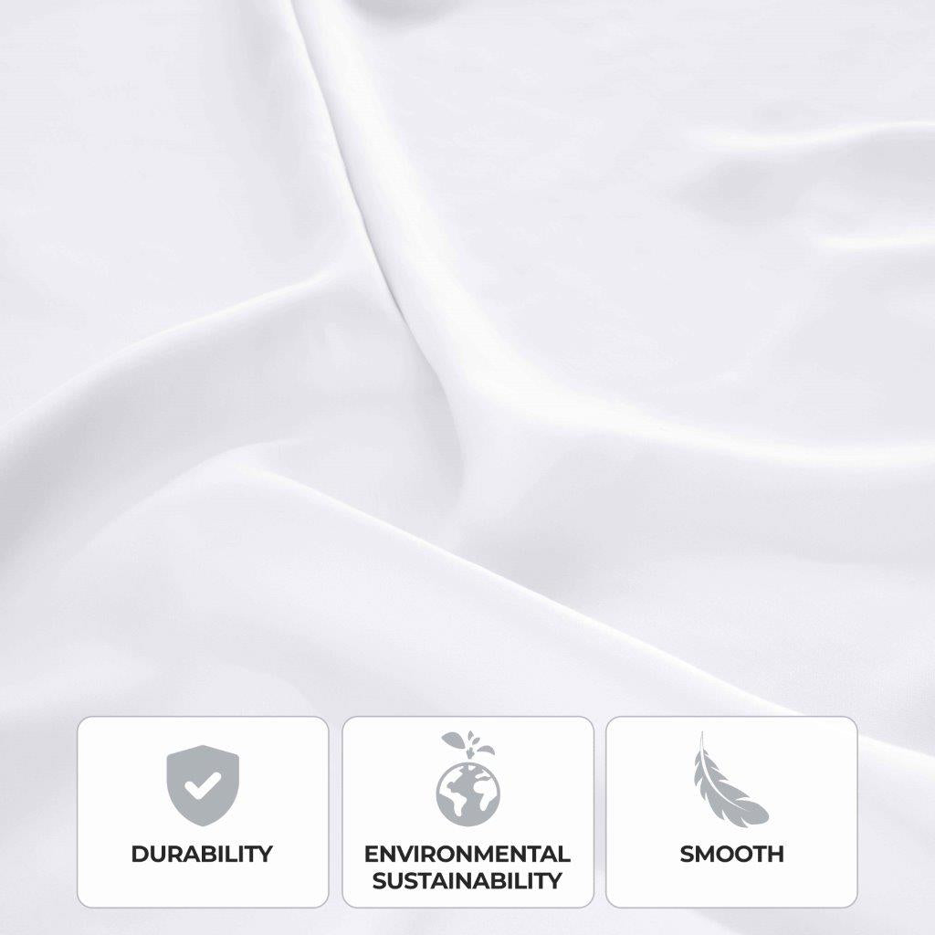 400 Thread Count Modal Beechwood Bed Sheet Set - Ultra Soft, Breathable & Deep Pocket Fitted - Perfect for Luxury Bedding & Comfortable Sleep
