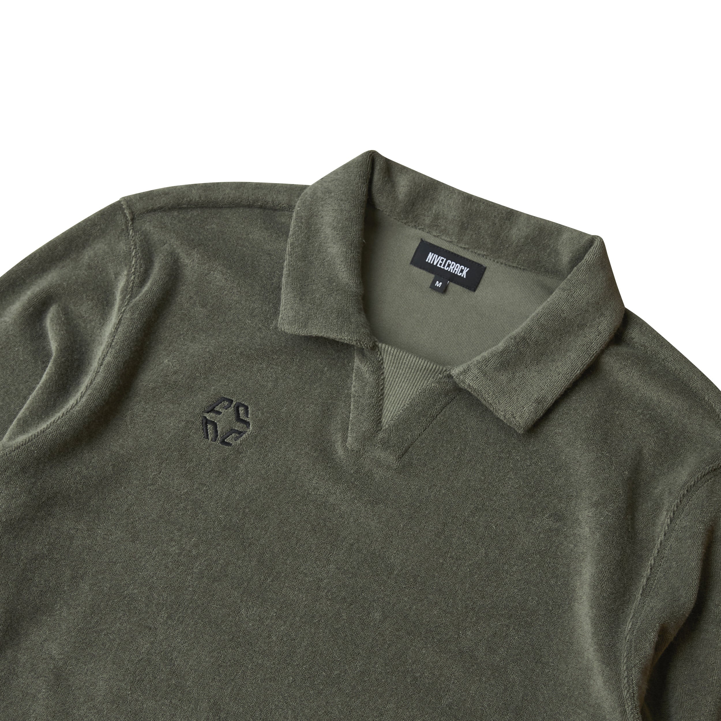Nivelcrack Terry Drill Top - Olive Green Women's Casual T-Shirt | Soft & Breathable Fabric for Everyday Wear | Perfect for Workouts, Lounging & Outdoor Activities