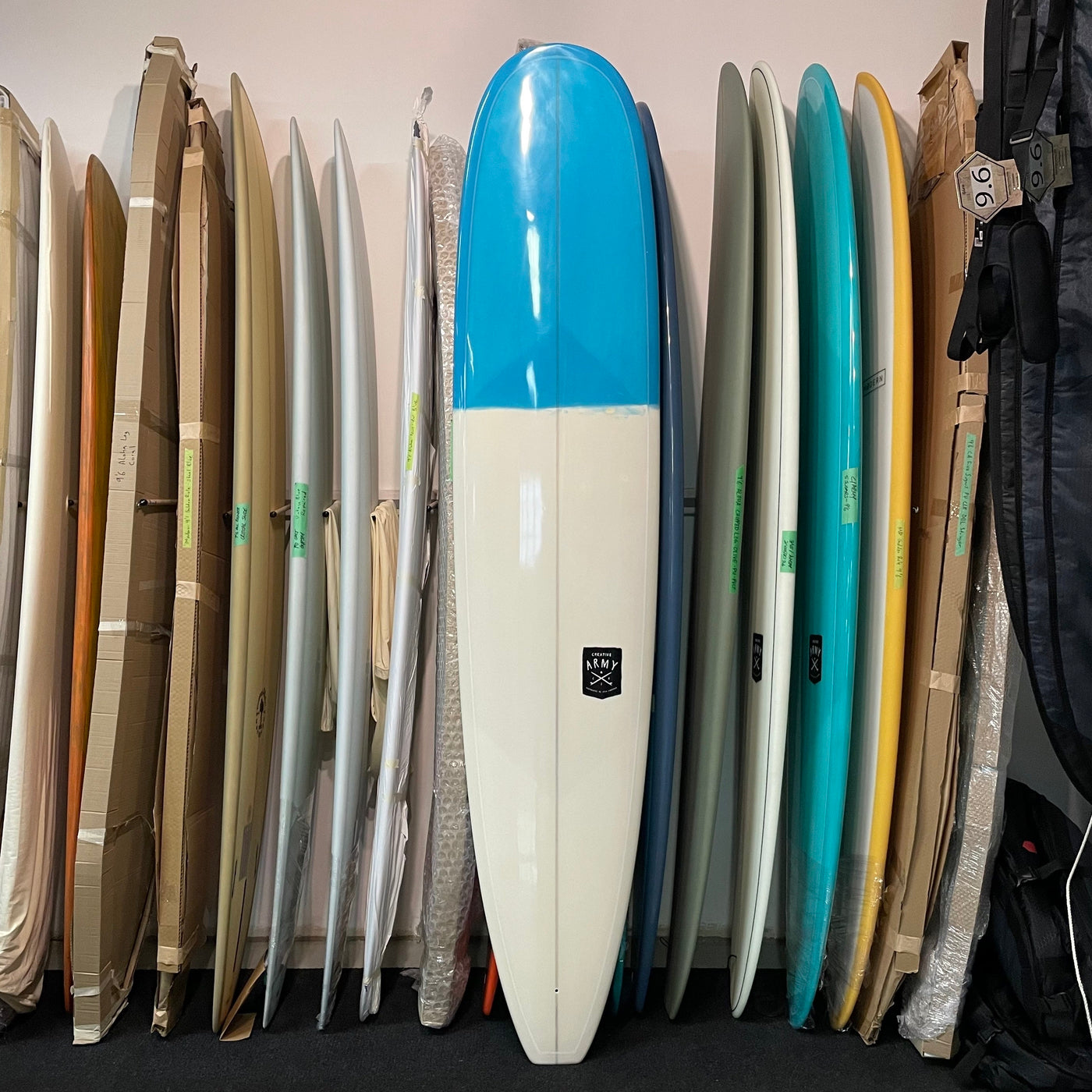 Creative Army Cruz 9'1 Stand Up Paddle Board (SUP) - Premium PU Material in Blue & White - Perfect for Surfing, Yoga & Beach Adventures