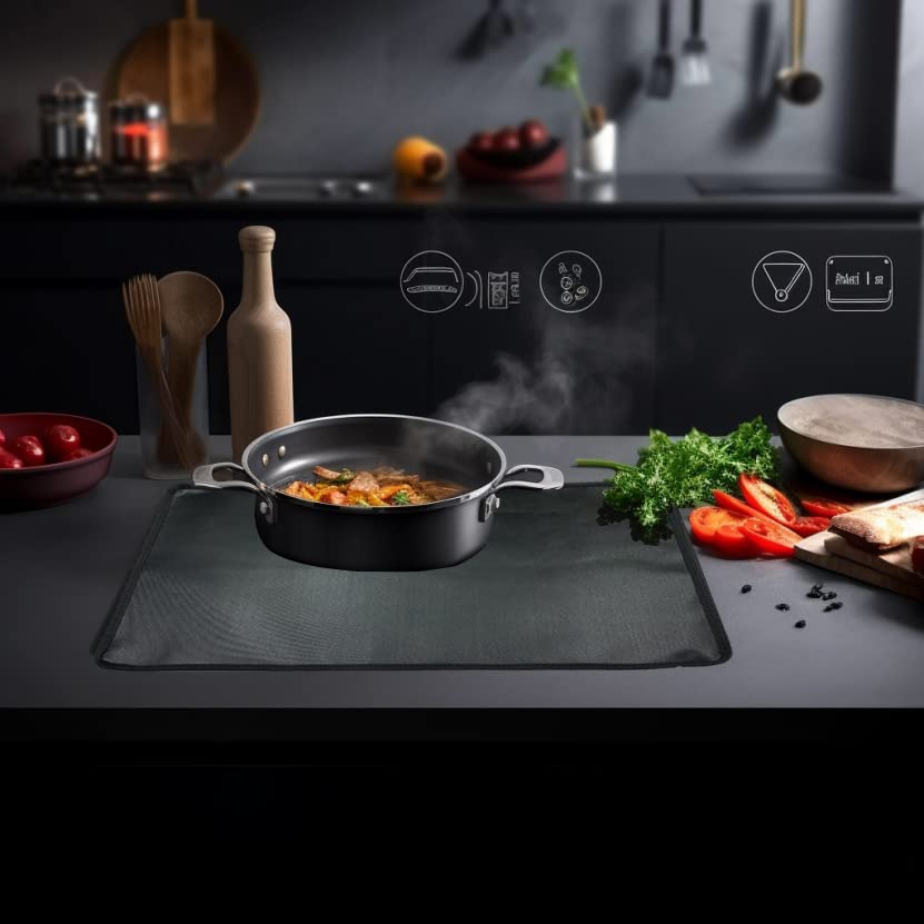 Custom Electric Stove Cover for GE General Electric & Induction Ranges - Expand Counter Space, Protect Stove Top from Scratches - Type 1 (Model No. in Description) - Perfect for Kitchen Organization & Cooking Surface Protection