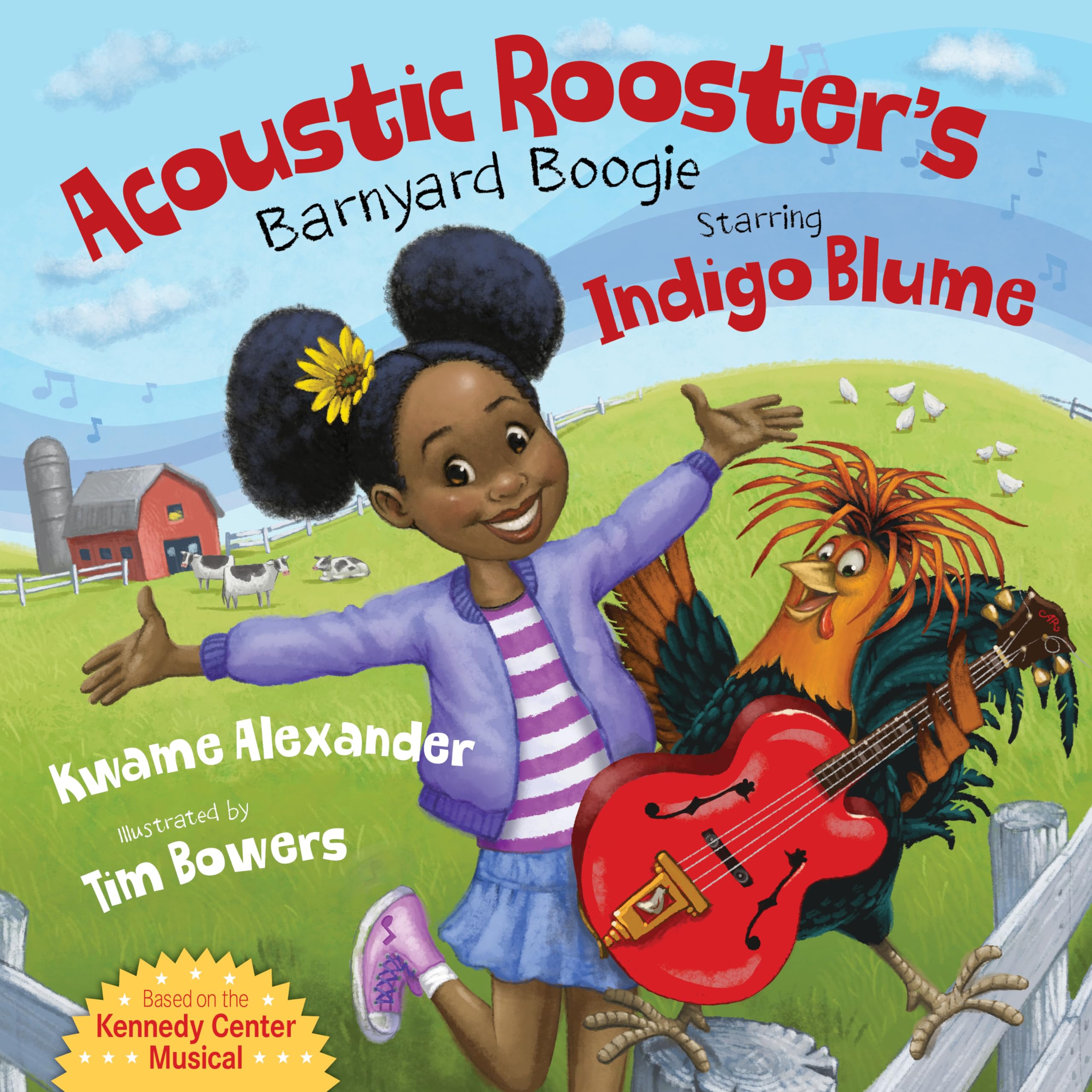 Acoustic Rooster's Barnyard Boogie Starring Indigo Blume - Children's Musical Storybook for Early Learning & Bedtime Reading - Perfect for Preschoolers, Kindergarten & Family Storytime