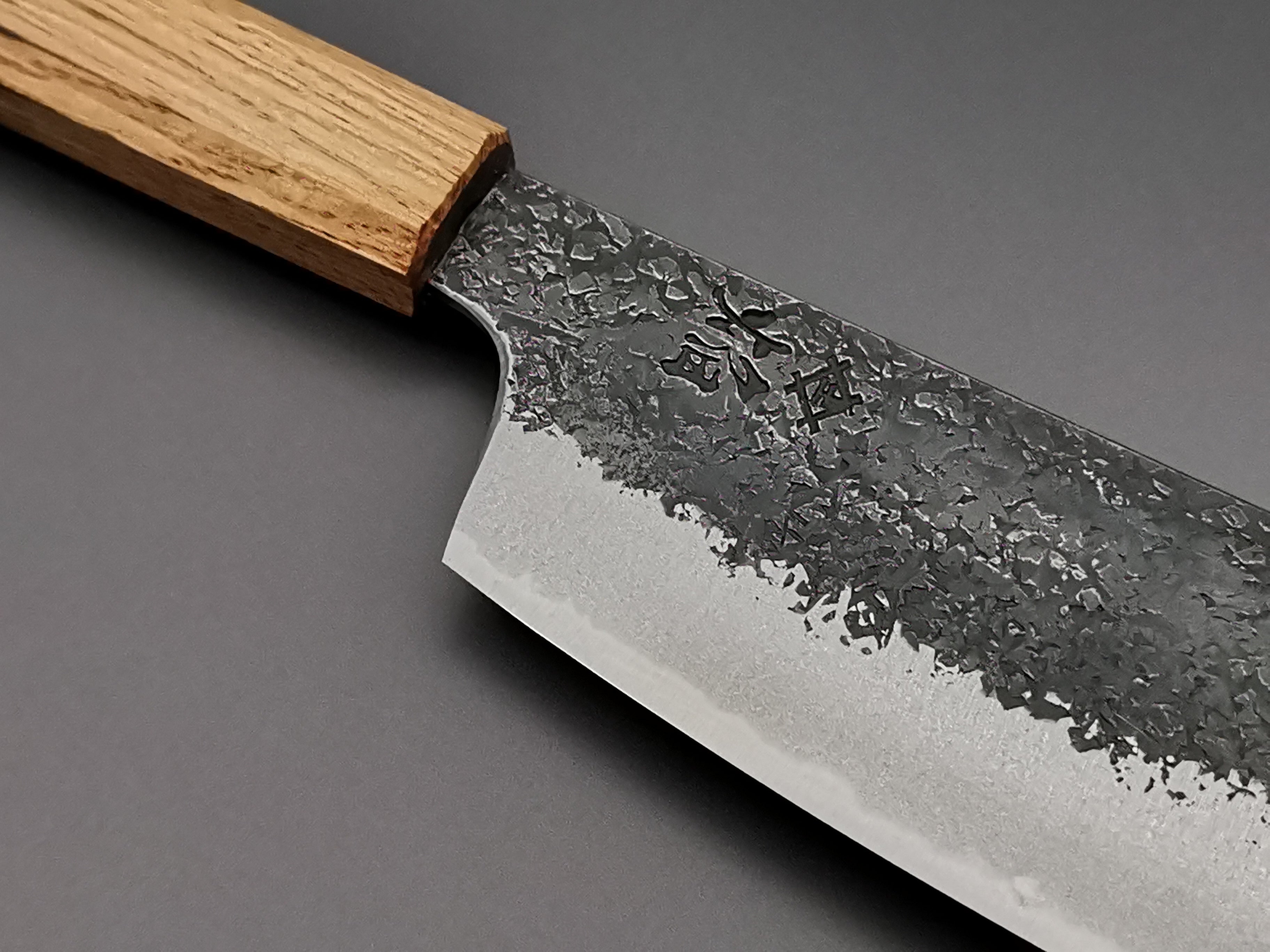 Premium Itsuo Doi Homura Guren Blue #2 Nakiri Knife - Japanese High-Carbon Steel Kitchen Knife for Professional Chefs & Home Cooking - Perfect for Slicing Vegetables, Herbs & Sushi Ingredients