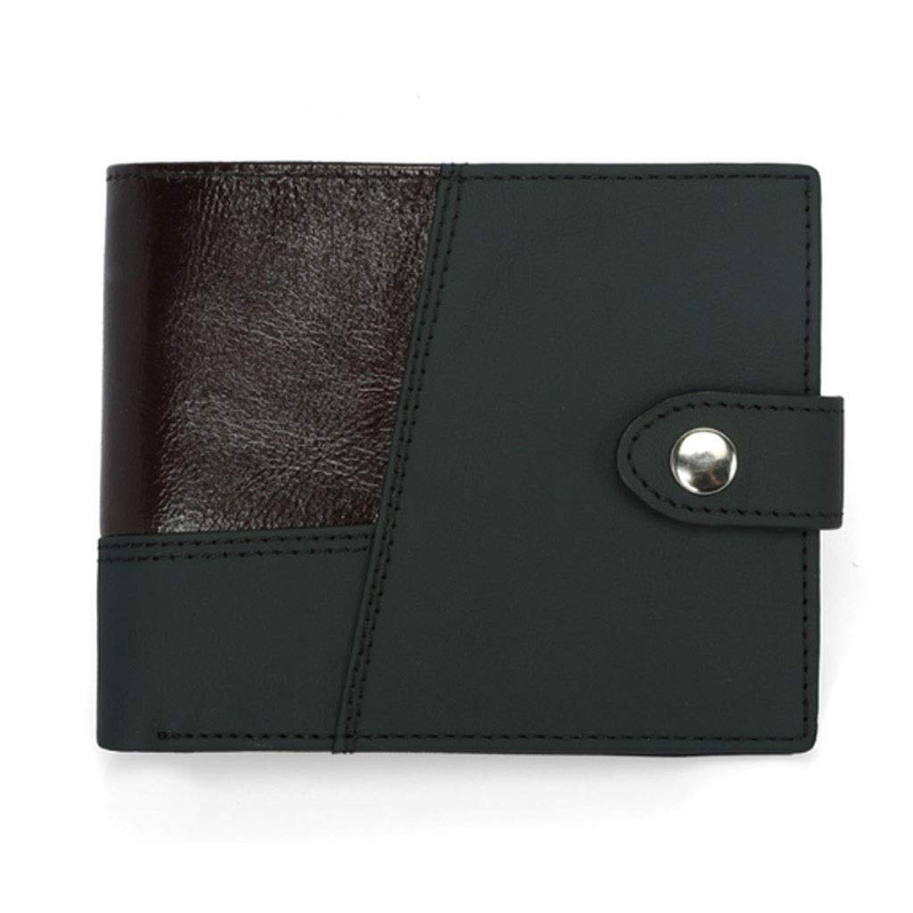 Premium Men's Leather Wallet with Creative Stitching - Slim RFID Blocking Bifold Wallet for Cash & Cards - Perfect for Everyday Use, Travel, and Business Gifts