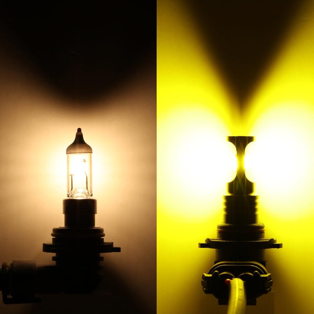 2-Pack H10/9145/9140 GC3 LED Fog Light Bulbs - 8000LM White Yellow Light for DRL | Perfect for Off-Roading, Night Driving & Vehicle Safety Upgrades
