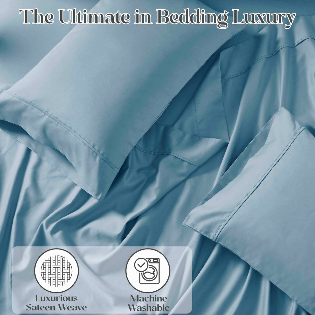 Premium Cotton Blend Solid Pillowcases Set of 2 - Soft & Breathable Bedding Essentials for Comfortable Sleep - Perfect for Master Bedroom, Guest Room, or Travel