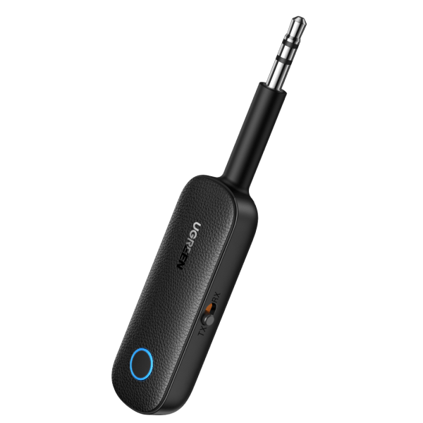 UGREEN Bluetooth 5.0 Transmitter and Receiver - Wireless Audio Adapter for TV, PC, Car, Home Stereo - Low Latency, Dual Link, 3.5mm AUX - Perfect for Streaming Music & Hands-Free Calling