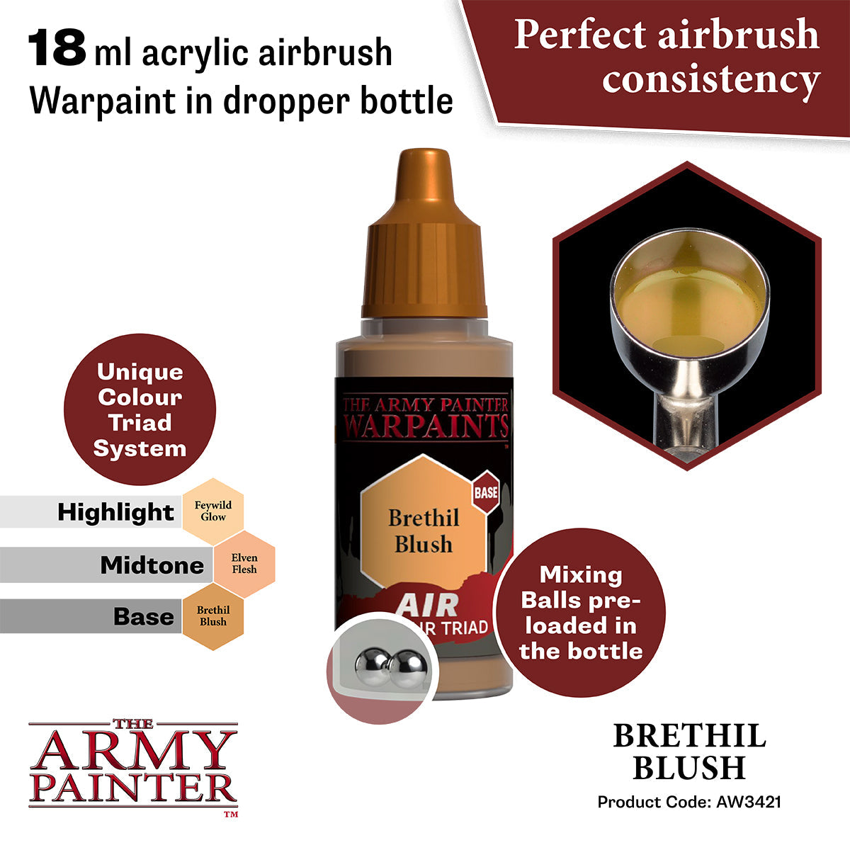 Warpaints Air: Brethil Blush - Natural Mineral Blush for Flawless Cheek Color | Perfect for Everyday Wear & Special Occasions