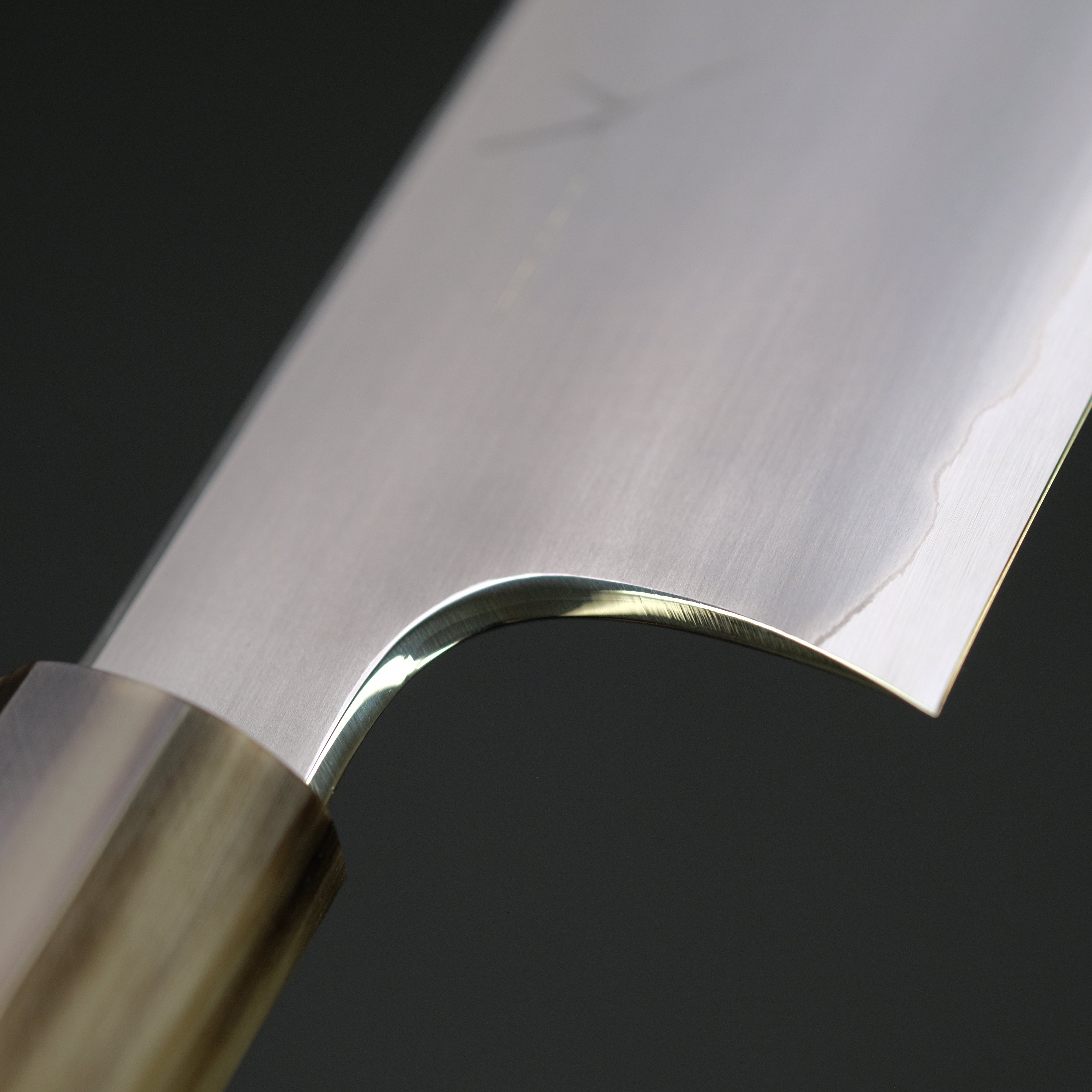 Hitohira Togashi White #1 Stainless Clad Kasumi Gyuto 210mm Japanese Chef Knife with Ebony Handle - Professional Kitchen Tool for Sushi, Meat Cutting & Precision Cooking
