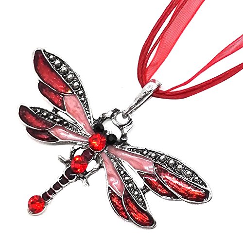 Elegant Women's Fashion Necklace - Diamond Pendant Birthday Gift, Sweater Chain Jewelry for Daily Wear & Special Occasions (Red, One Size) | Perfect for Parties, Dating & Office Outfits
