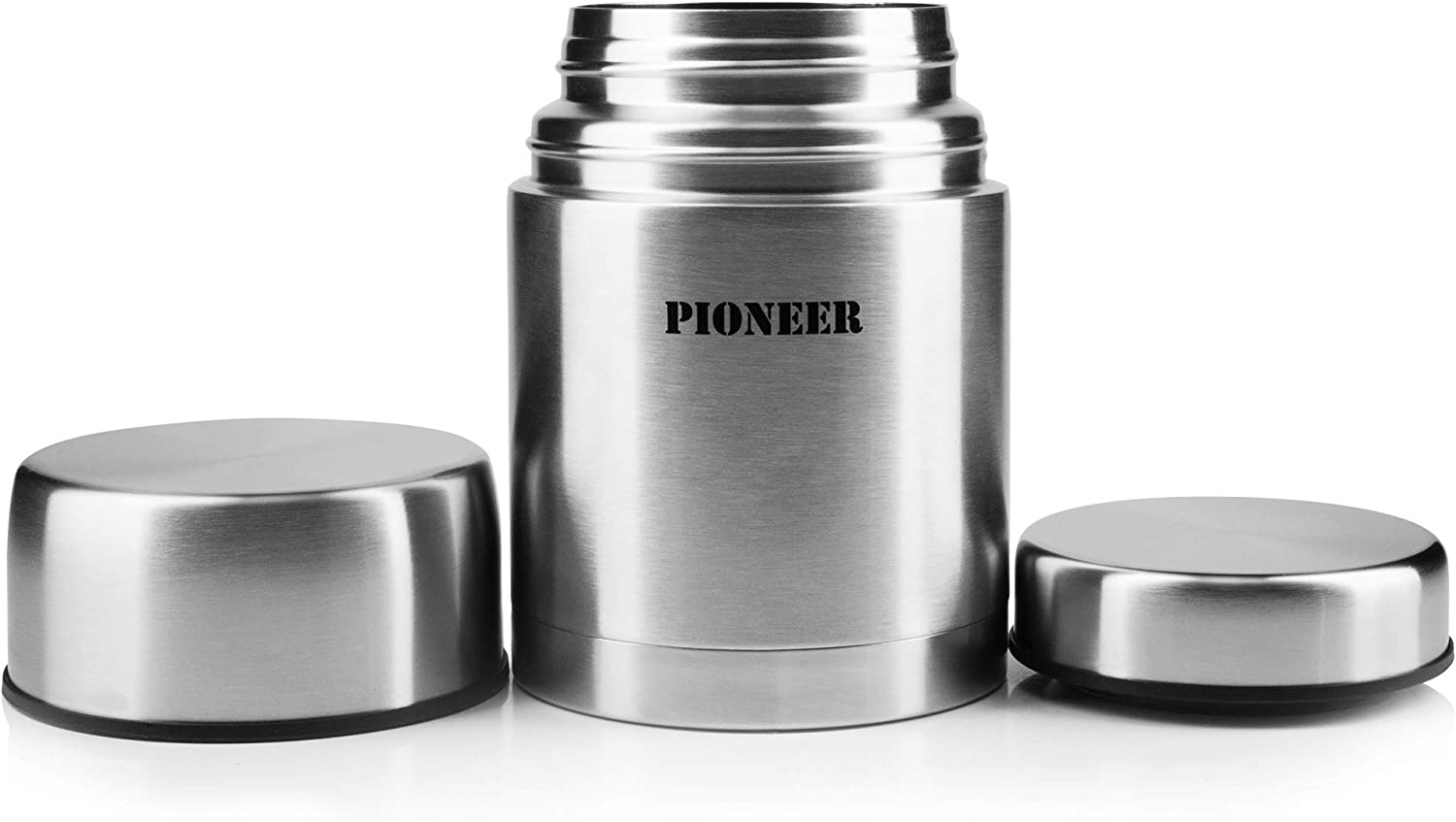 Pioneer Stainless Steel Insulated Food Flask 700ml - Hot & Cold Temperature Retention for 12 Hours - Perfect for Camping, Hiking, and Office Lunch