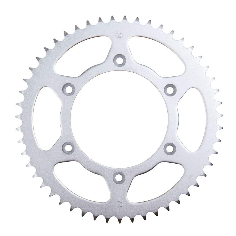 51T Rear Steel Sprocket for Husqvarna TX 300 (2017-2019, 2023) - Silver OEM Replacement - Dirt Bike & Off-Road Motorcycle Upgrade