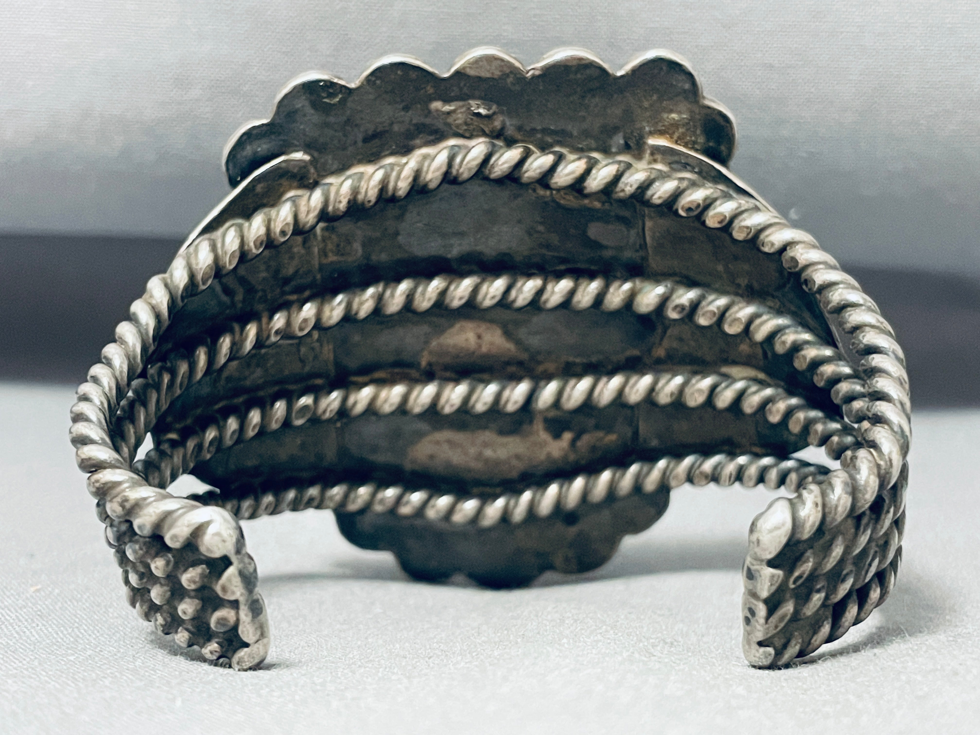 Vintage Navajo Sterling Silver Wire Bracelet with Red Agate - 104 Grams - Handmade Native American Jewelry for Women - Perfect for Boho, Western & Festival Fashion