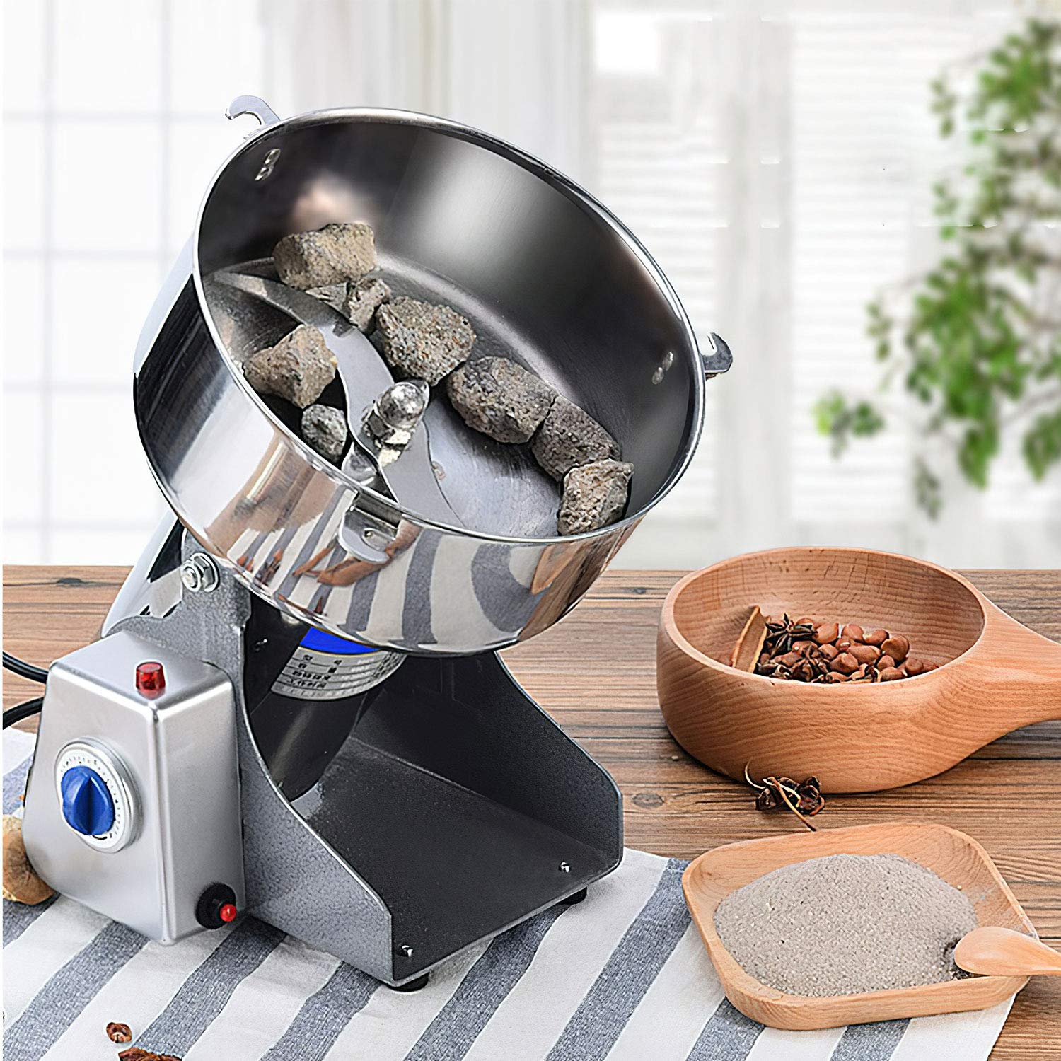 Premium Electric Coffee Grinder - Stainless Steel Spice & Herb Mill for Coffee Beans, Nuts, Grains & Spices | Perfect for Home, Office & Coffee Shops | Fast & Quiet Grinding