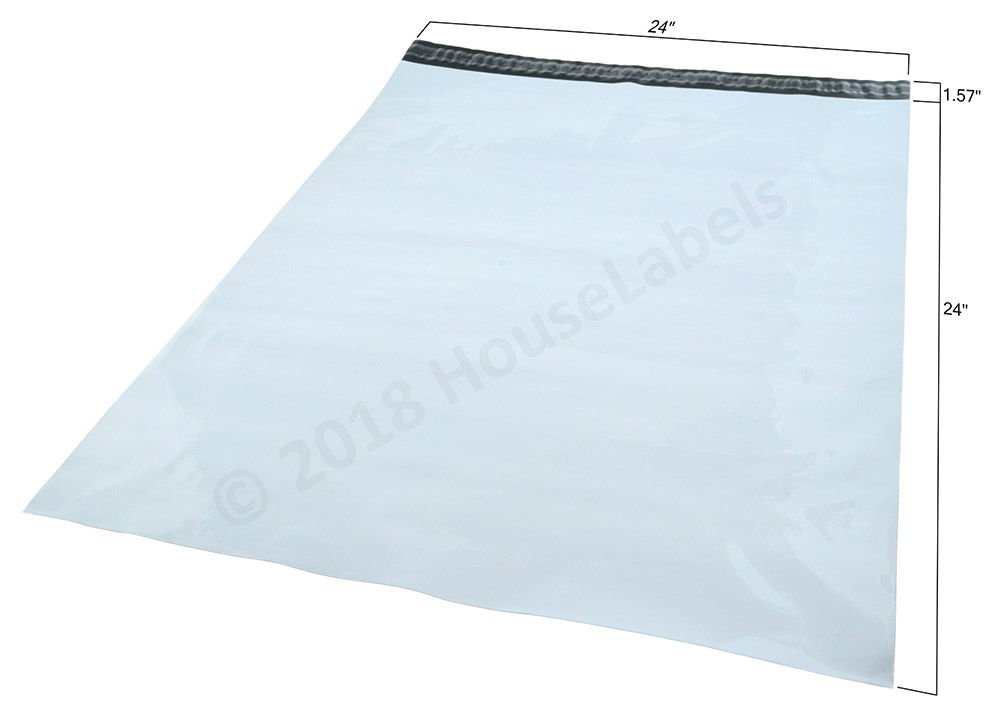 500 Pack 24x24 Inch Self-Sealing Poly Mailers - 2.35 Mil Thick Plastic Shipping Envelopes for Ecommerce, Mailing Bags, Packaging Supplies - Perfect for Online Stores, Amazon FBA & Small Business Shipping