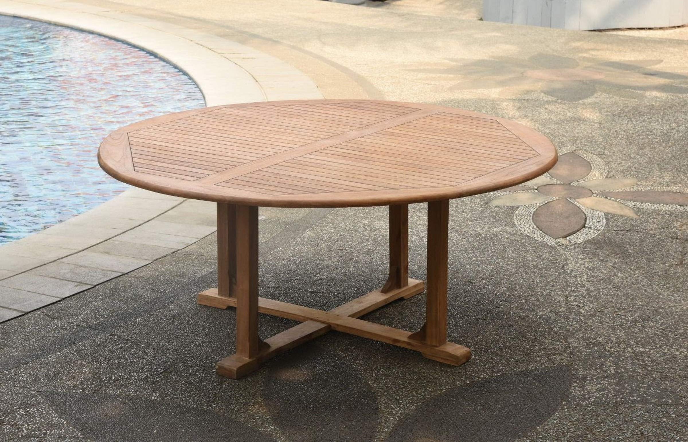 Premium Grade-A Teak Wood 4-Piece Outdoor Dining Set - 60