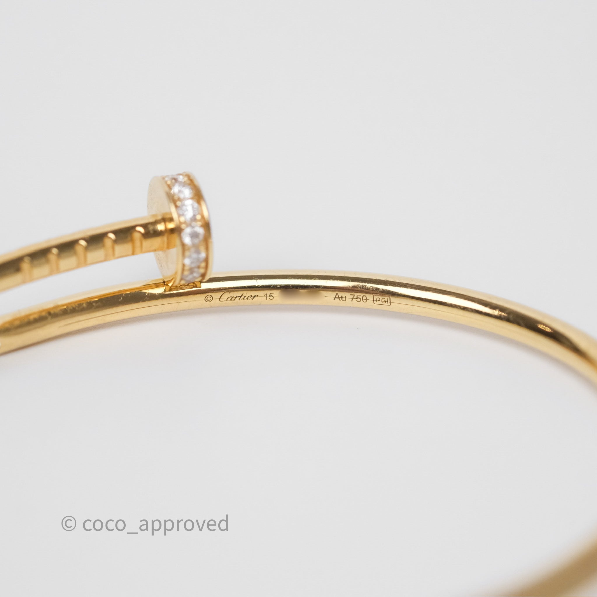Cartier Small Juste Un Clou Bracelet 18K Yellow Gold with Diamonds - Luxury Jewelry for Women, Perfect for Gifts, Parties & Special Occasions