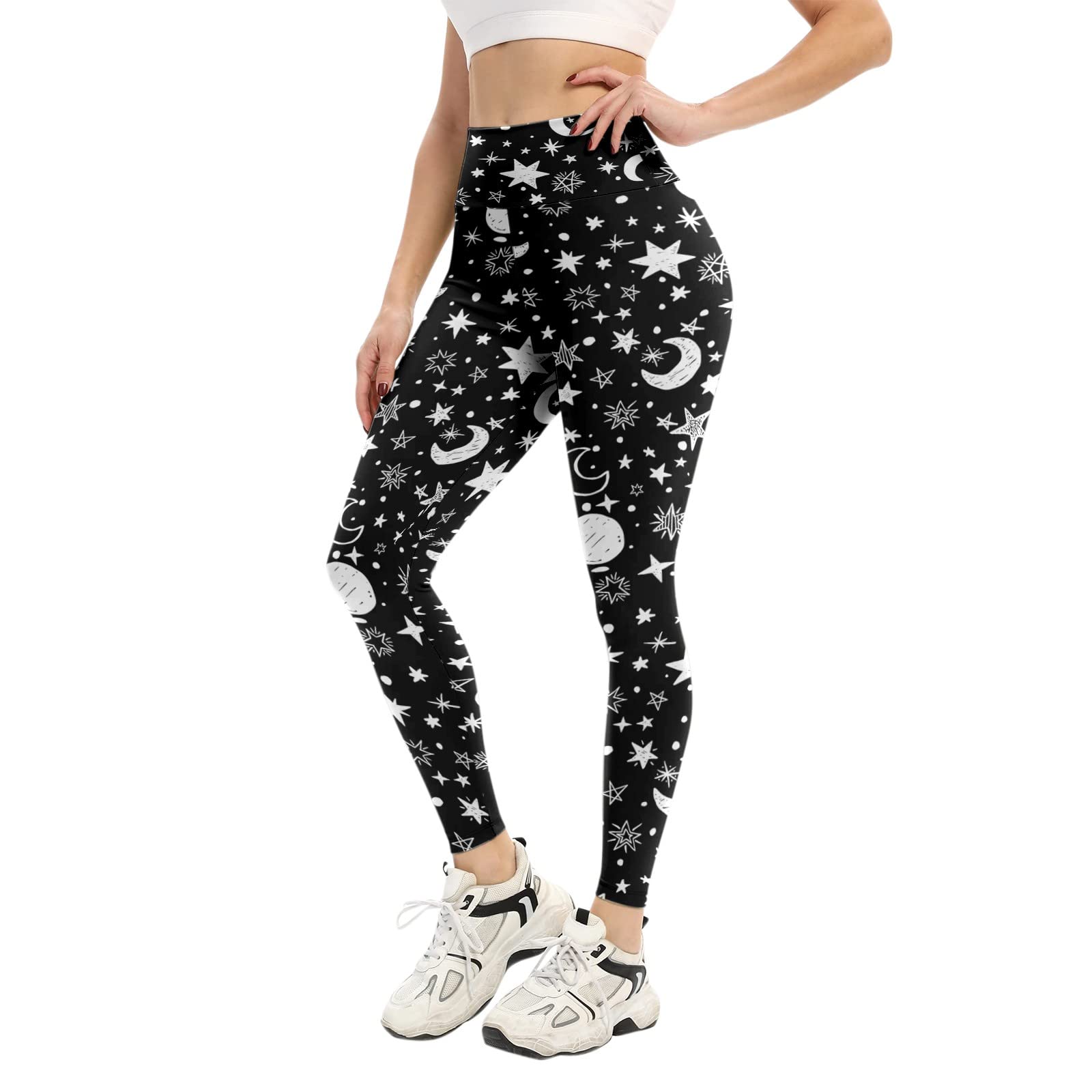 Women's Yoga Pants - Breathable 4-Way Stretch Workout Leggings for Fitness & Running