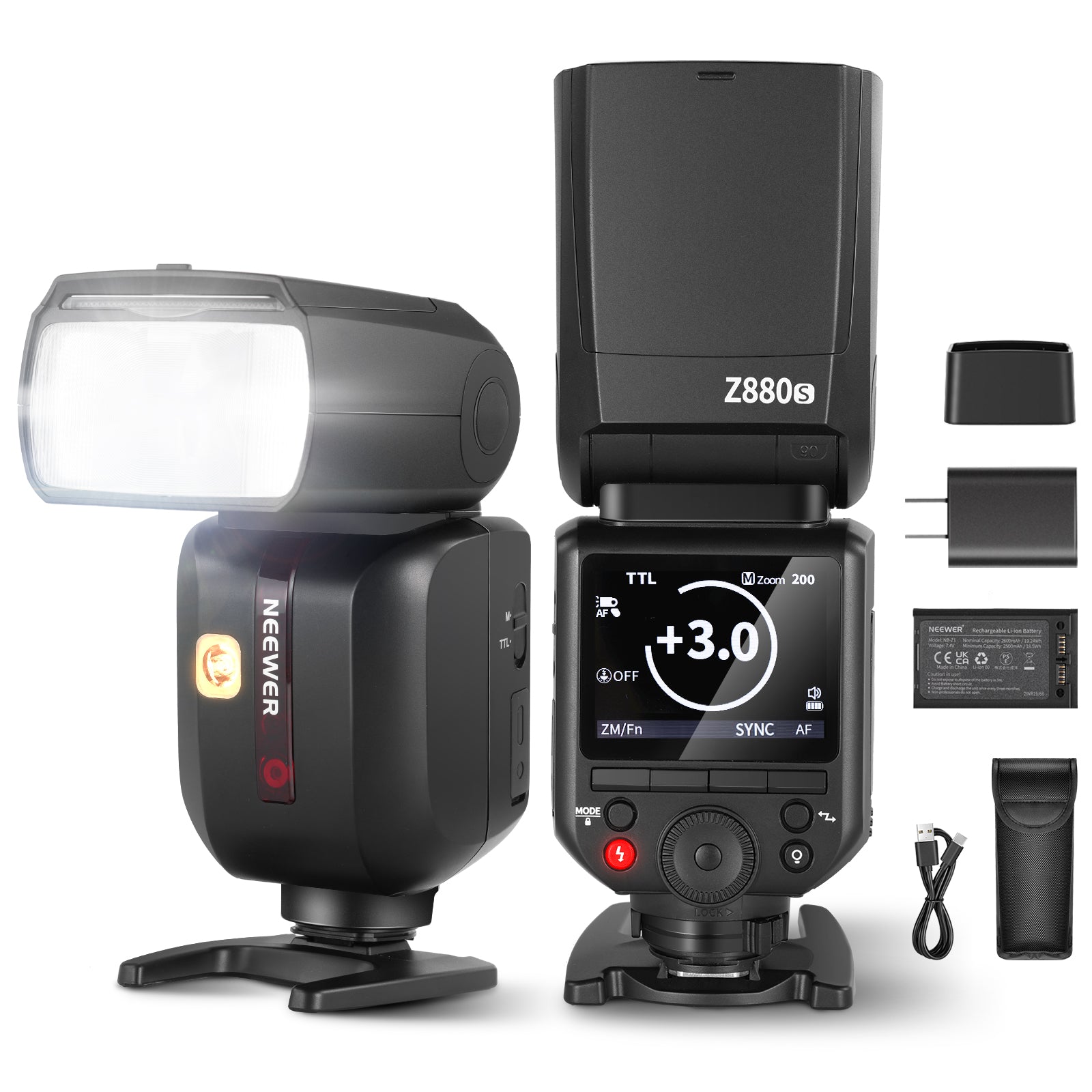 NEEWER Z880 2.4G TTL Camera Flash Speedlite for Canon Nikon Sony DSLR - Professional Photography Lighting for Portraits, Weddings & Events