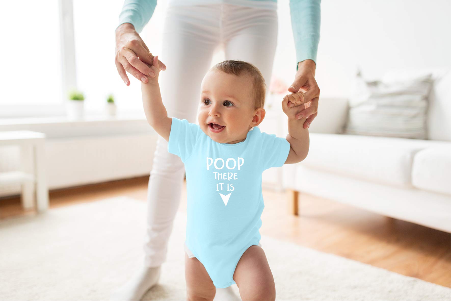 Poop There It Is - Funny Baby Bodysuit for Boys & Girls | Newborn Essentials & Cute Outfits | Perfect for Playtime, Photo Shoots & Gifts
