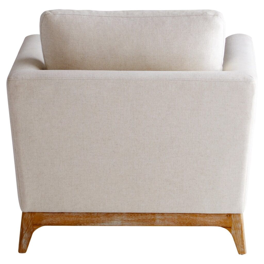 Cyan Design 11379 Chicory Chair - White & Cream Upholstered Accent Chair for Living Room, Bedroom, or Office Decor