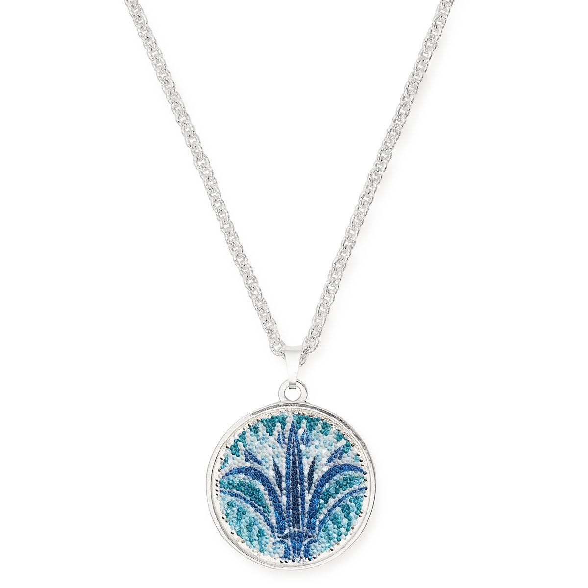 Exquisite Blue Lotus Statement Necklace - Handmade Boho Jewelry for Women - Perfect for Weddings, Parties & Special Occasions