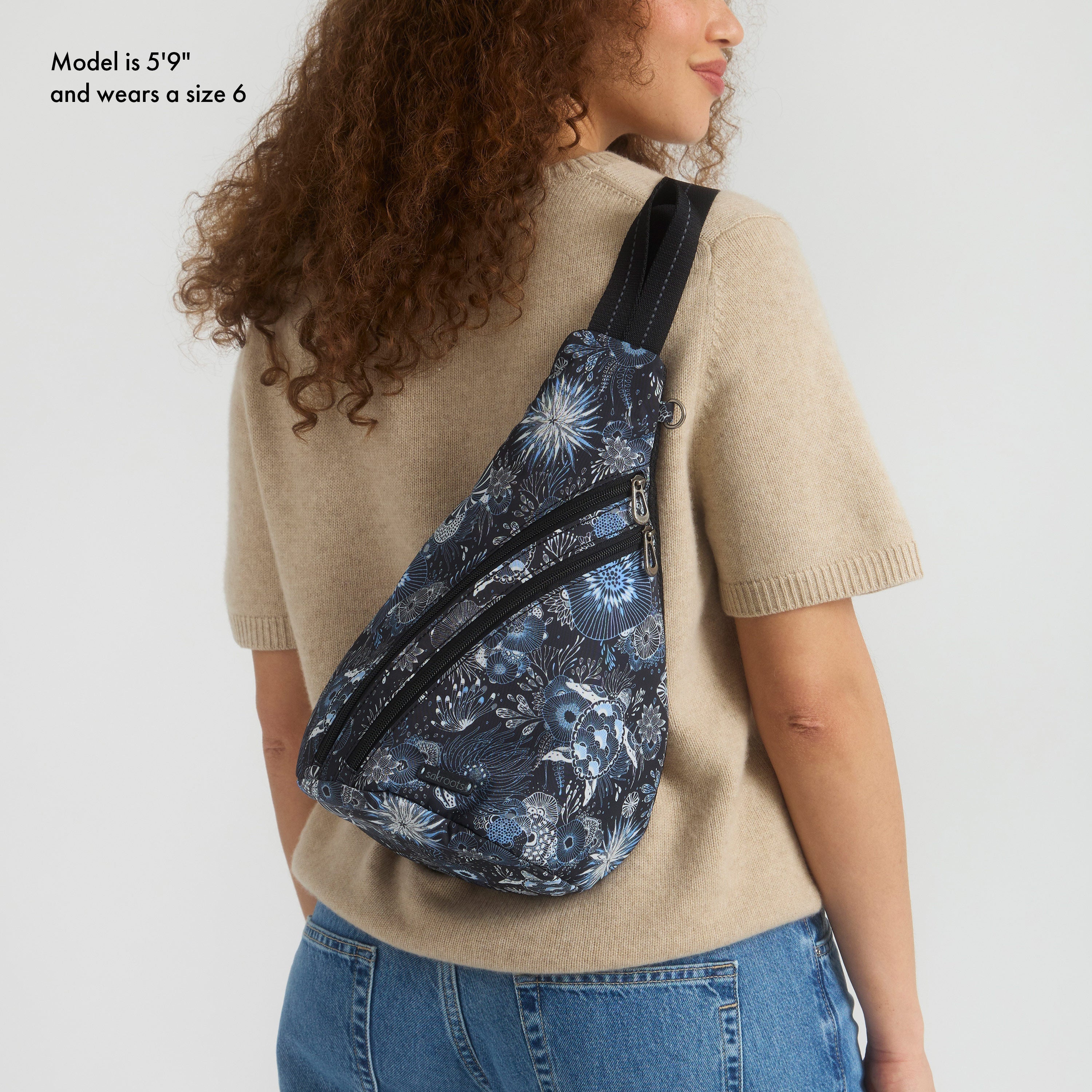 On The Go Sling Backpack - Lightweight Crossbody Bag for Men & Women - Perfect for Travel, Hiking, Commuting & Everyday Use