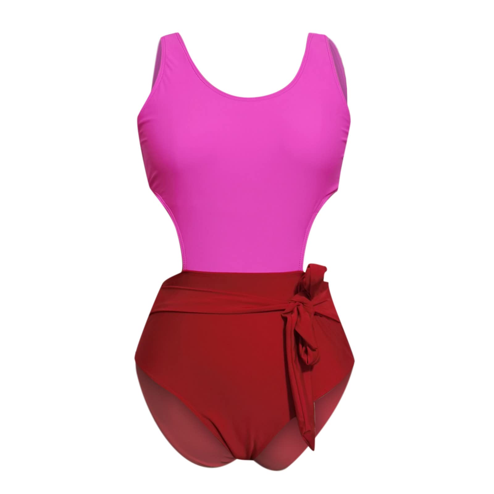 FAHXNVB Women's Sexy Hollow Out Monokini Swimsuit - Plunge High Neck One Piece Bathing Suit with High Waist | Perfect for Beach, Pool Party & Summer Vacation