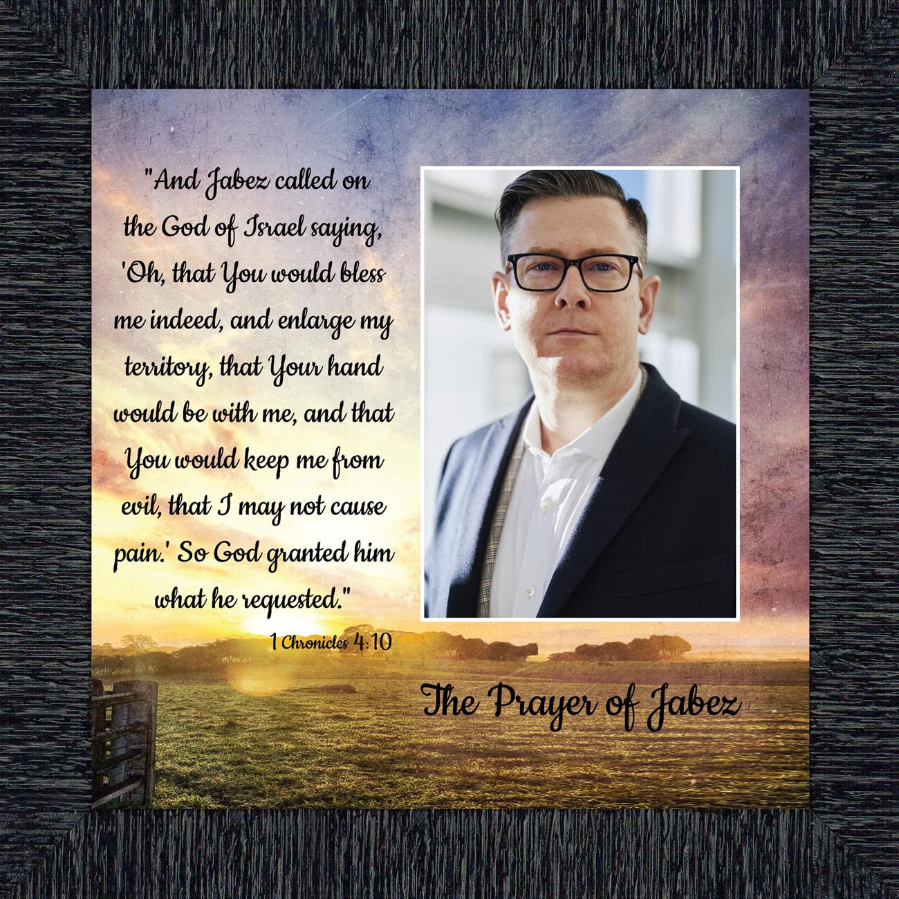 Prayer of Jabez Wall Art - Christian Scripture Decor for Home & Gifts
