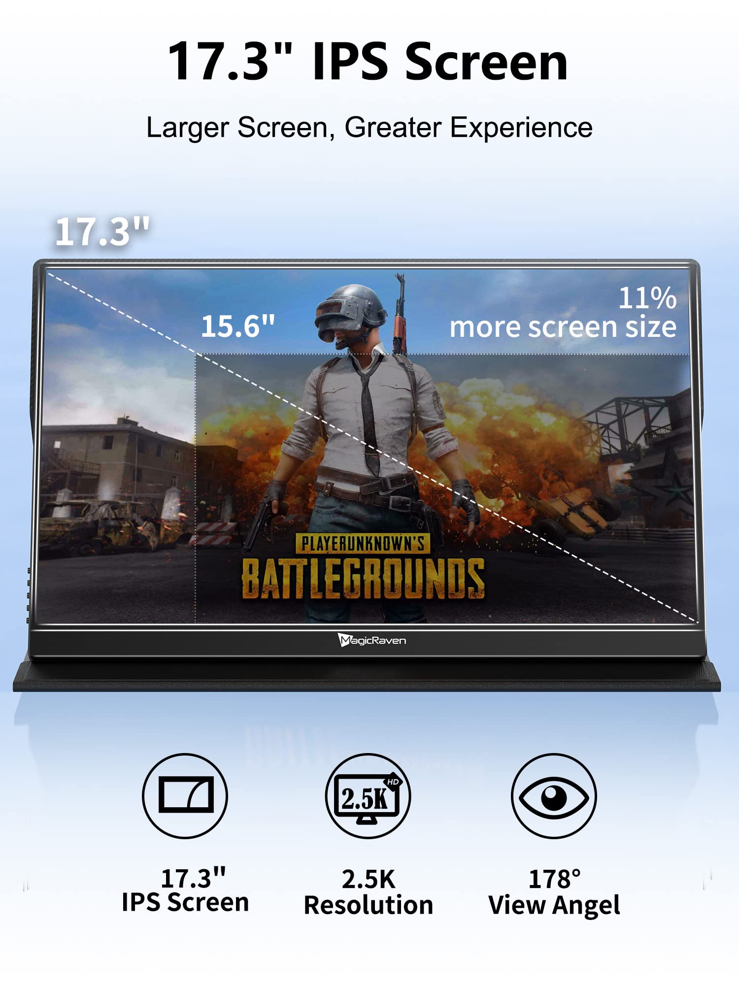 2.5K Portable Monitor - 17.3