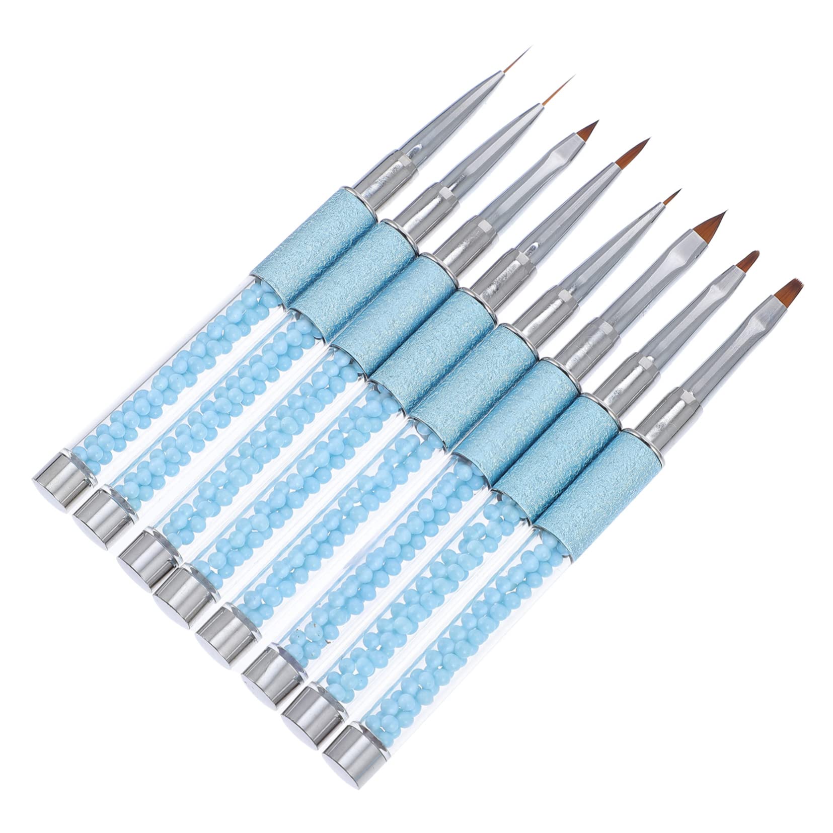 FOMIYES 8-Piece Nail Art Brush Set for Acrylic Nails, Dip Powder & Gel Polish - Professional Nail Painting Tools with Striping Brush, Fan Brush & Gradient Pen | Perfect for Salon, Home Manicure & Nail Art Designs