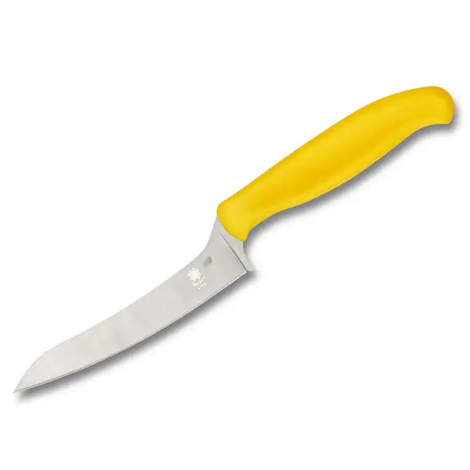 Spyderco Pointed Z Cut Plain Edge Knife - High-Performance EDC Folding Knife for Outdoor, Camping & Everyday Carry