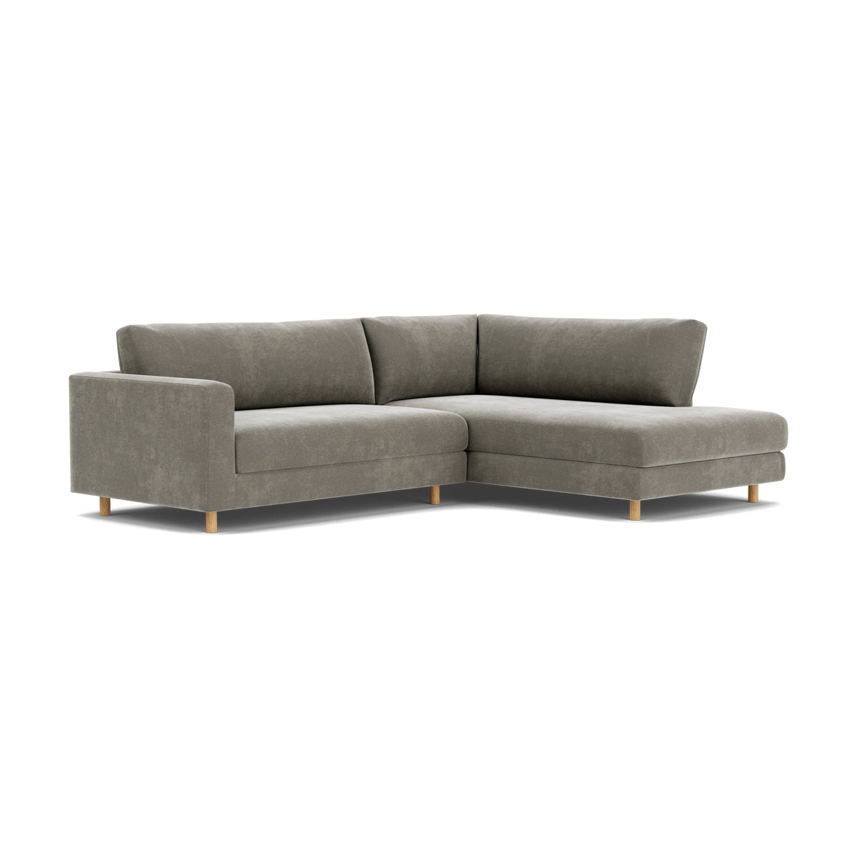 Douglas Fabric Right Corner Sofa - Modern L-Shaped Sectional Couch for Living Room, Small Spaces & Apartments | Comfortable Upholstered Furniture for Family Gatherings & Movie Nights