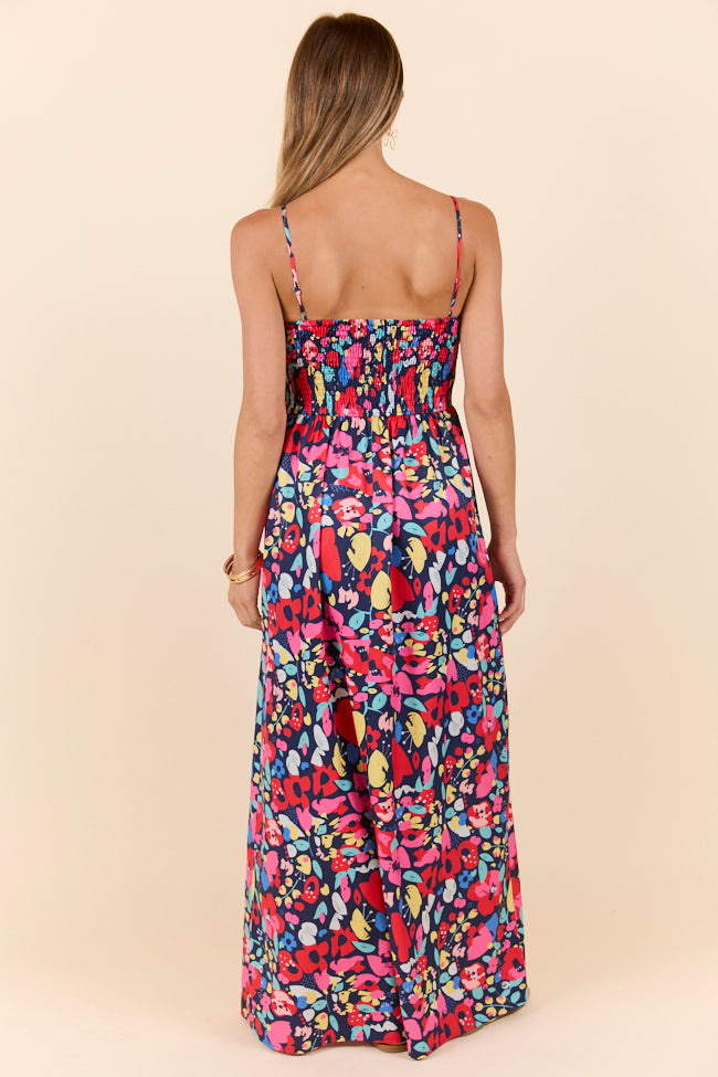 Keep It Floral Navy Printed Dress - Women's Floral Print Summer Dress for Casual Wear, Beach Outings & Date Nights
