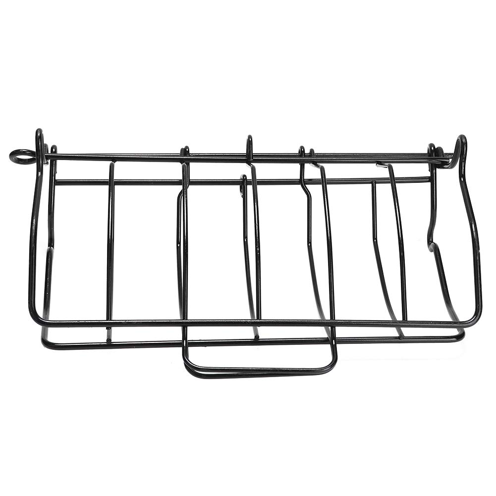 Ruiqas Foldable Non-Stick Iron Steak Rack - BBQ Grill Stand & Roasting Holder for Indoor/Outdoor Cooking - Perfect for Parties, Picnics, Camping & Backyard Grilling