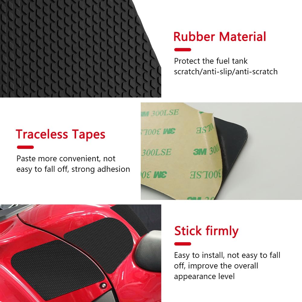 Kawasaki GTR1400 Concours14 2010-2022 Motorcycle Tank Pad - Anti-Slip Fuel Tank Sticker Accessories, Knee Grip Pad for Enhanced Riding Comfort & Protection - Perfect for Long Distance Touring & Sport Riding