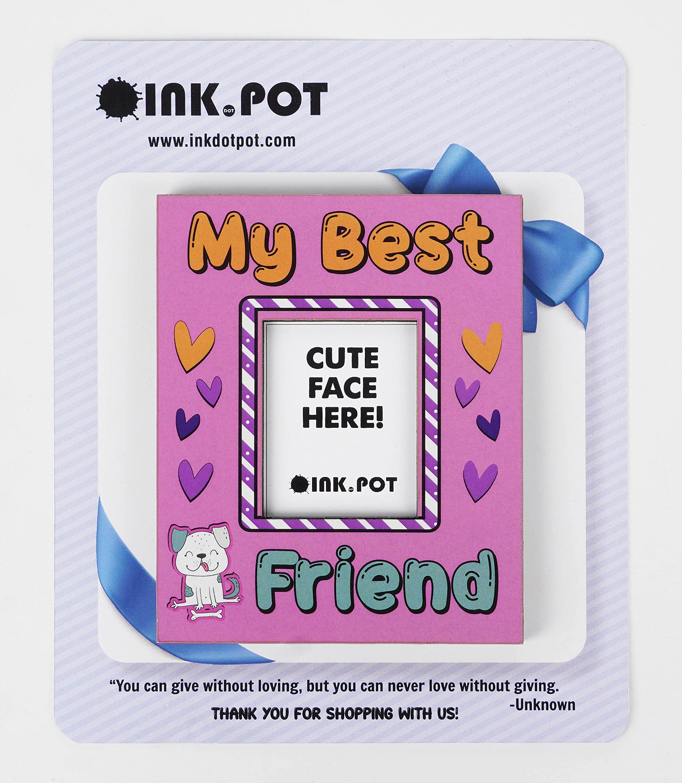 My Best Friend Photo Magnet Frame - Refrigerator Magnetic Photo Frames for BFF Gifts - Mini Picture Frames (10x8cm) - Perfect for Home, Office & Dorm Decor
