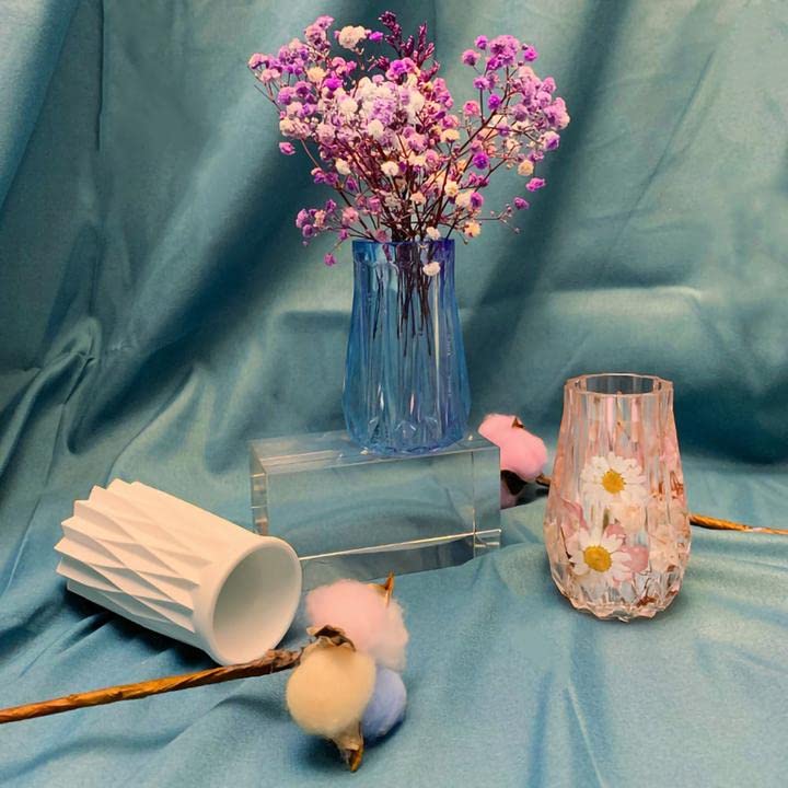 Premium Silicone Epoxy Resin Molds for DIY Vases, Makeup Brush Holders & Pen Organizers - Perfect for Home Decor, Craft Projects & Gift Making