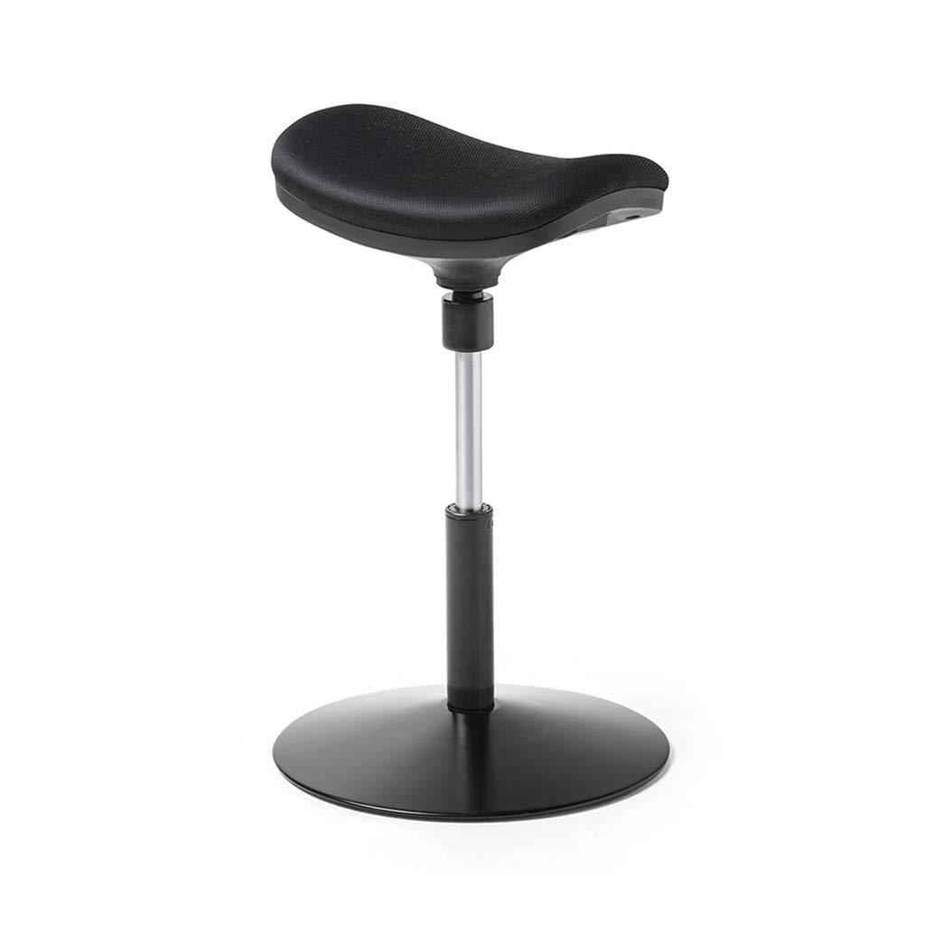 Adjustable Height Swivel Stool Chair - Lightweight Cotton Counter Chair (6kg) with Lift Mechanism - Modern Same-Color Design in Black - Perfect for Kitchen, Salon, Bar, Office & Massage Use