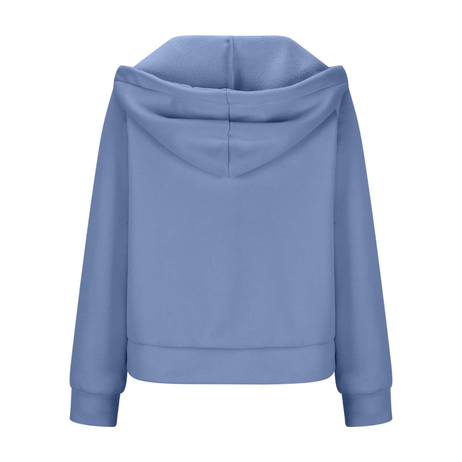 Women's Half Zip Pullover Fleece Quarter Zip Hoodie with Thumb Holes - Trendy Fall Sweatshirt 2024 | Cozy Blue Fleece Top for Casual Wear, Outdoor Activities & Lounge Comfort