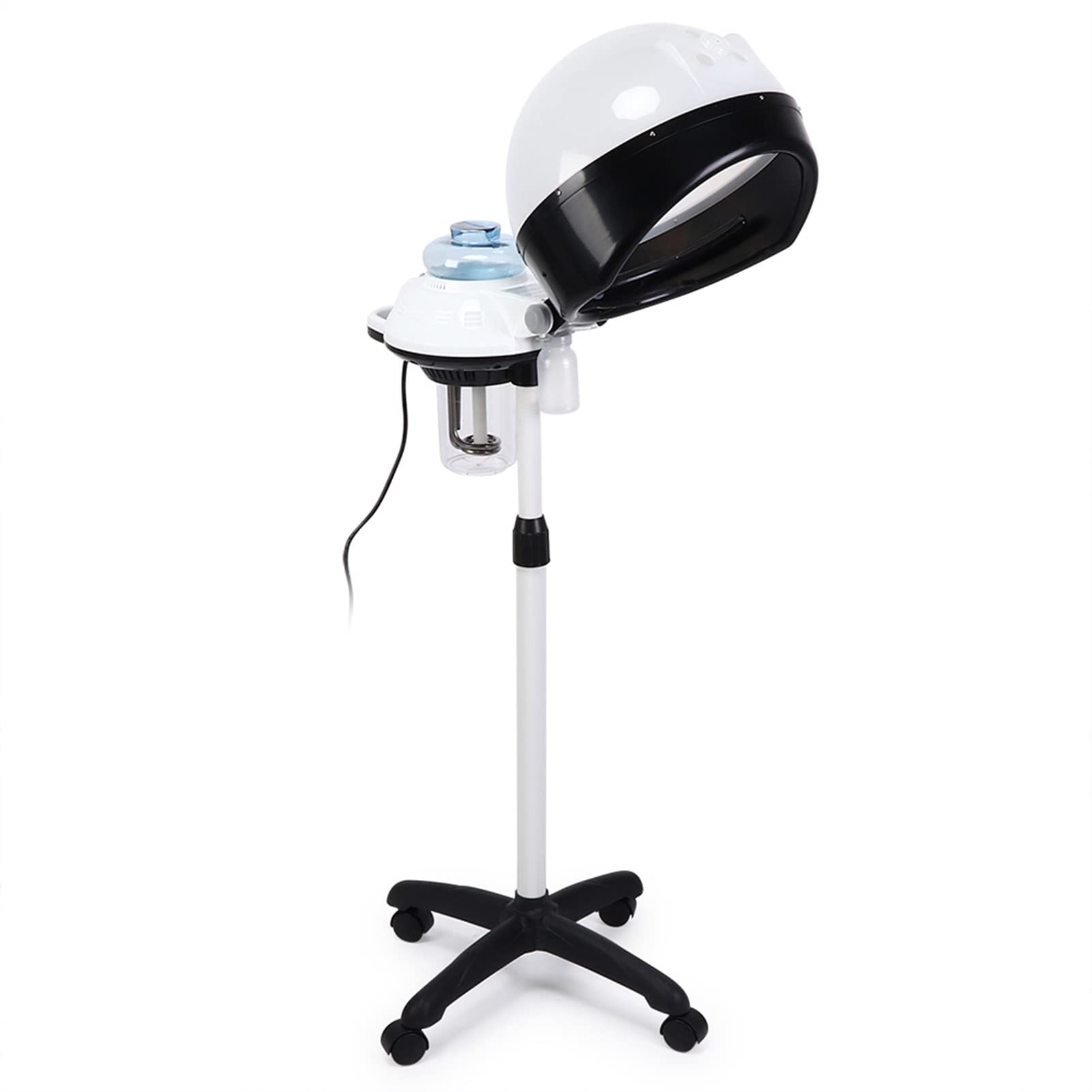 Professional Salon Hair Steamer with Timer & Wheels - Portable Home & Barber Shop Hair Care Steamer for Deep Conditioning & Scalp Treatment - Perfect for SPA, Salon & At-Home Hair Treatments