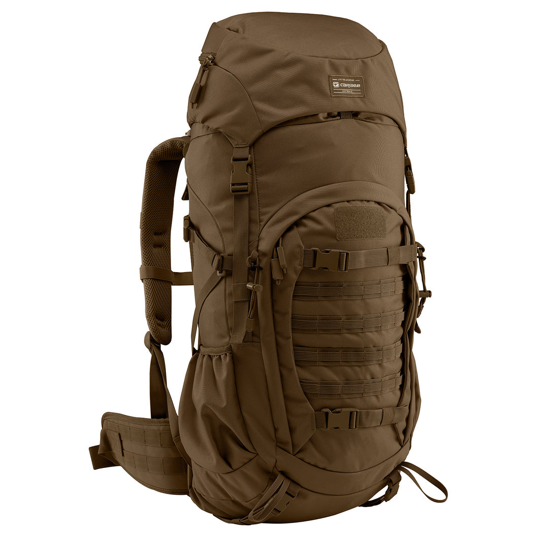 Caribee 64571 Ochre M60 Phantom Rucksack - Durable Hiking Backpack for Outdoor Adventures, Travel & Camping
