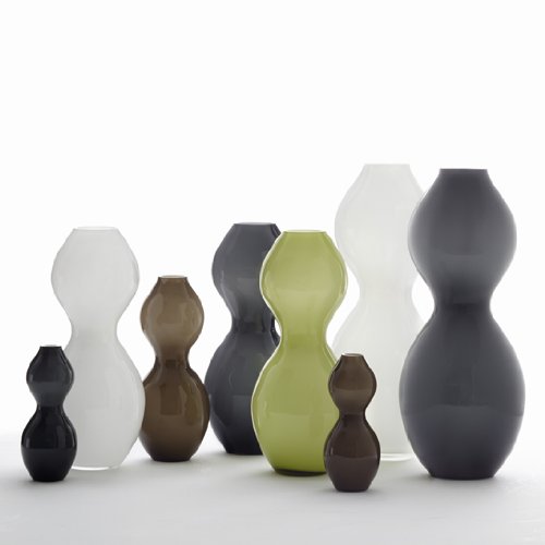 White Cocco Flower Vase - 16.5 Inches (42 cm) Tall Modern Ceramic Vase for Home Decor, Wedding Centerpieces, and Living Room Table Decorations