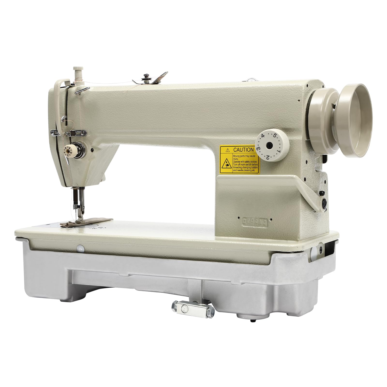Industrial Heavy Duty Sewing Machine 6150 - High Speed Commercial Straight Stitch Flatbed Sewing Machine for Leather, Canvas, Rubber, Shoes, Boots, Bags & Doll Making - Perfect for Upholstery, Leathercraft & Shoe Repair Workshops