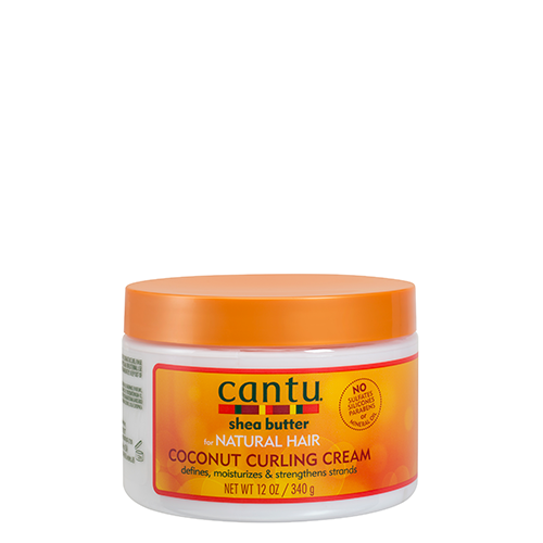 Organic Coconut Curling Cream for Natural Hair - Hydrating Styling Cream for Curly, Wavy & Coily Hair - Perfect for Daily Styling & Frizz Control