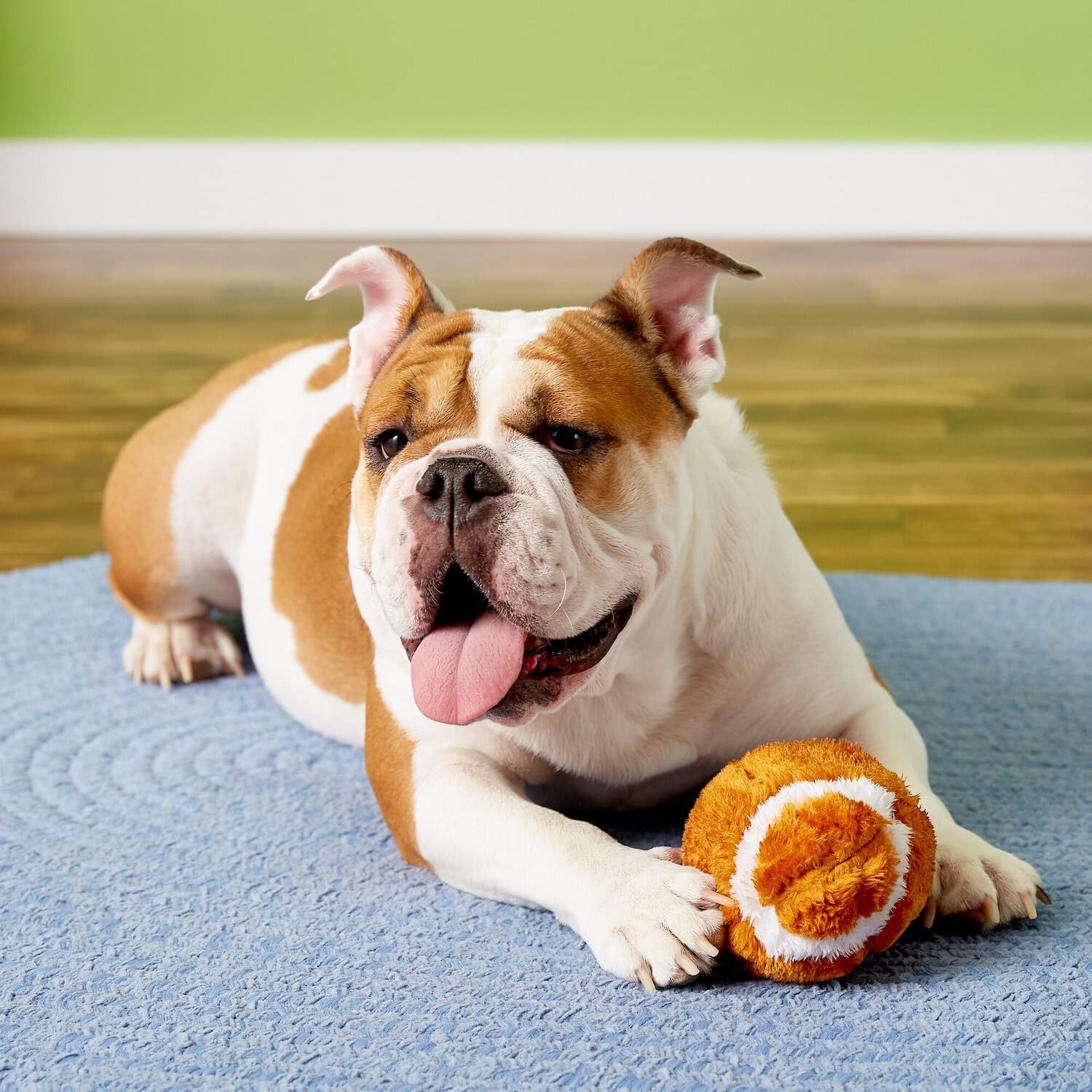 Soft Plush Football Dog Toys for Chewing & Fetching - 3 Pack, Durable & Safe Pet Playtime Toys for Small & Medium Dogs - Perfect for Indoor & Outdoor Play