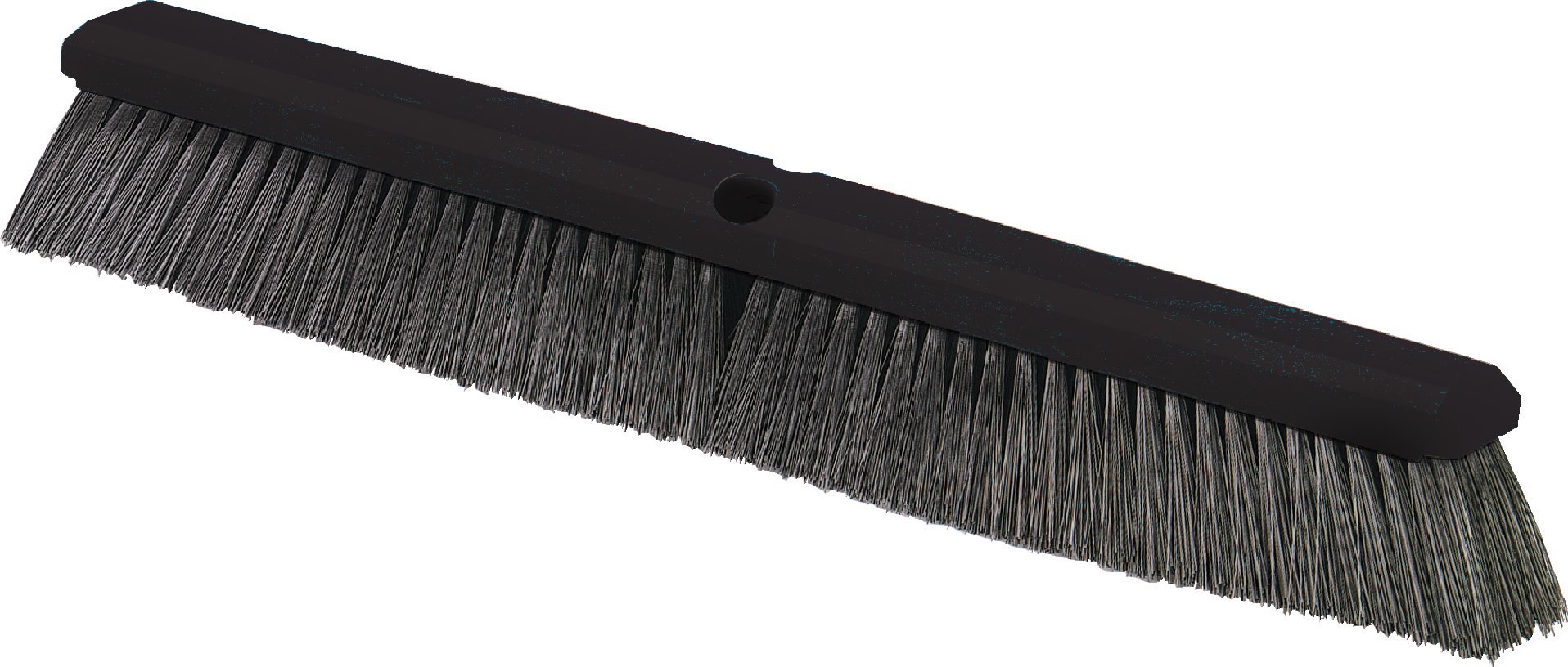 SPARTA Flo-Pac Plastic Floor Sweep - 24 Inch Heavy Duty Floor Brush for Commercial Cleaning - Black (Pack of 12) - Ideal for Warehouses, Garages & Industrial Spaces